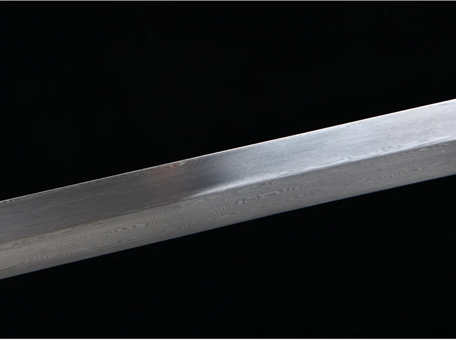 Chinese Cane Sword Folded Steel Damascus Blade Sharp Real Rosewood Scabbard Handmade Stick Sword Ready Battle Weapon Katanas