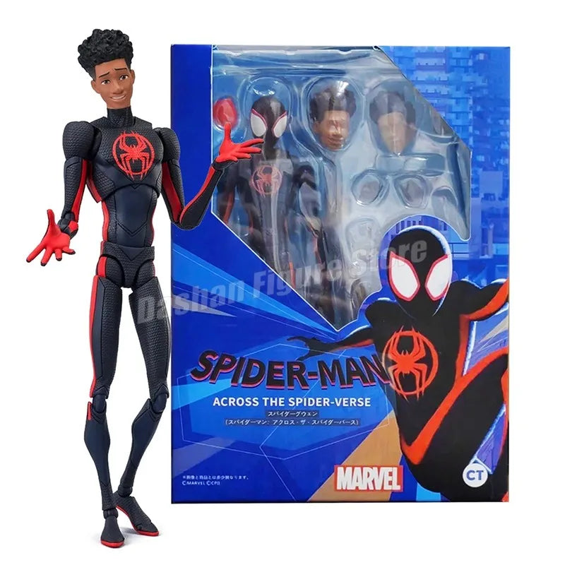 SHF Miguel O'Hara Miles Gwen Action Figure PVC Movable Collection Across the Spider-Verse Figures Superhero CT O Hara Model Toys