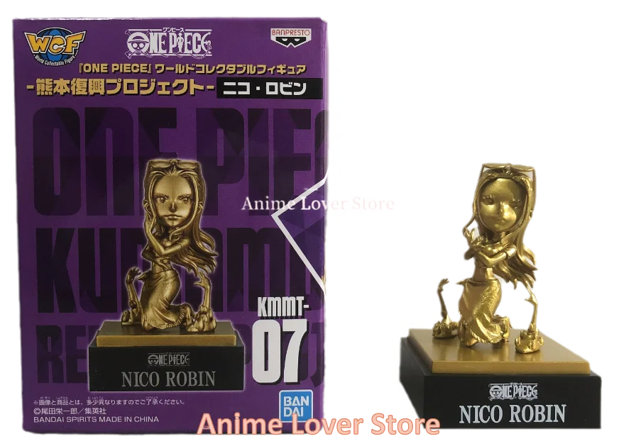 Bandai Original One Piece WCF Kumamoto Revival Plan Luffy Zoro Sanji Nami Usopp Robin Jinbe Chopper Anime Figures Toys for Kids