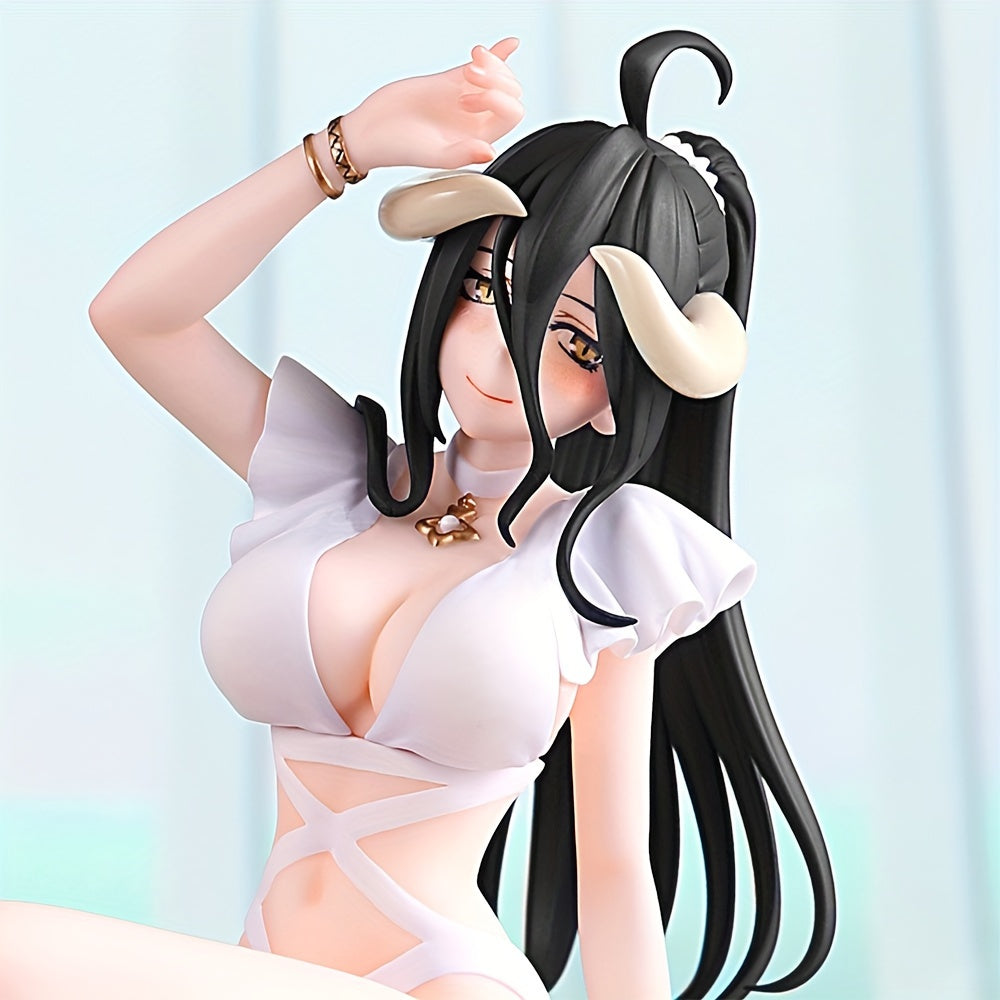 Anime Girl with Black Horns Figure