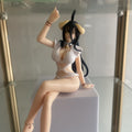 Anime Girl with Black Horns Figure
