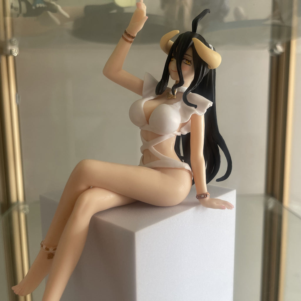 Anime Girl with Black Horns Figure